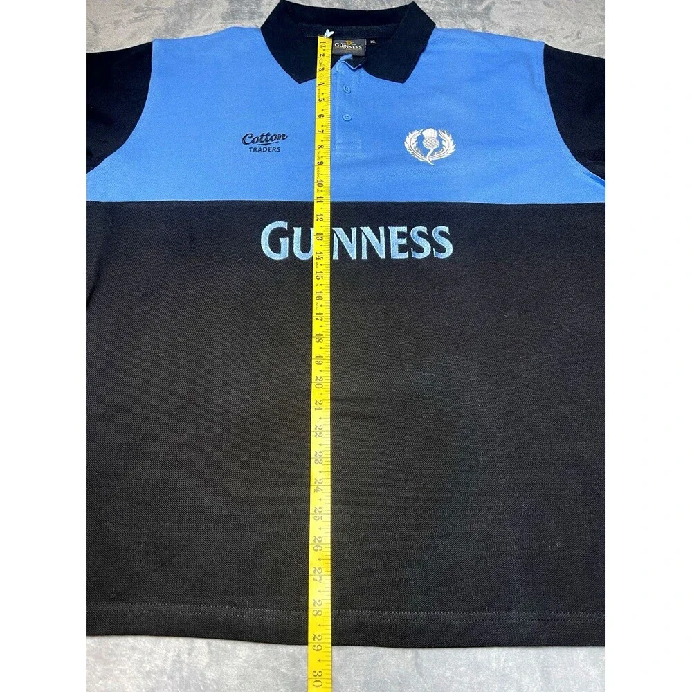 Official Guiness VTG 100% cotton mens Scotland Rugby Jersey XL - Picture 5 of 8